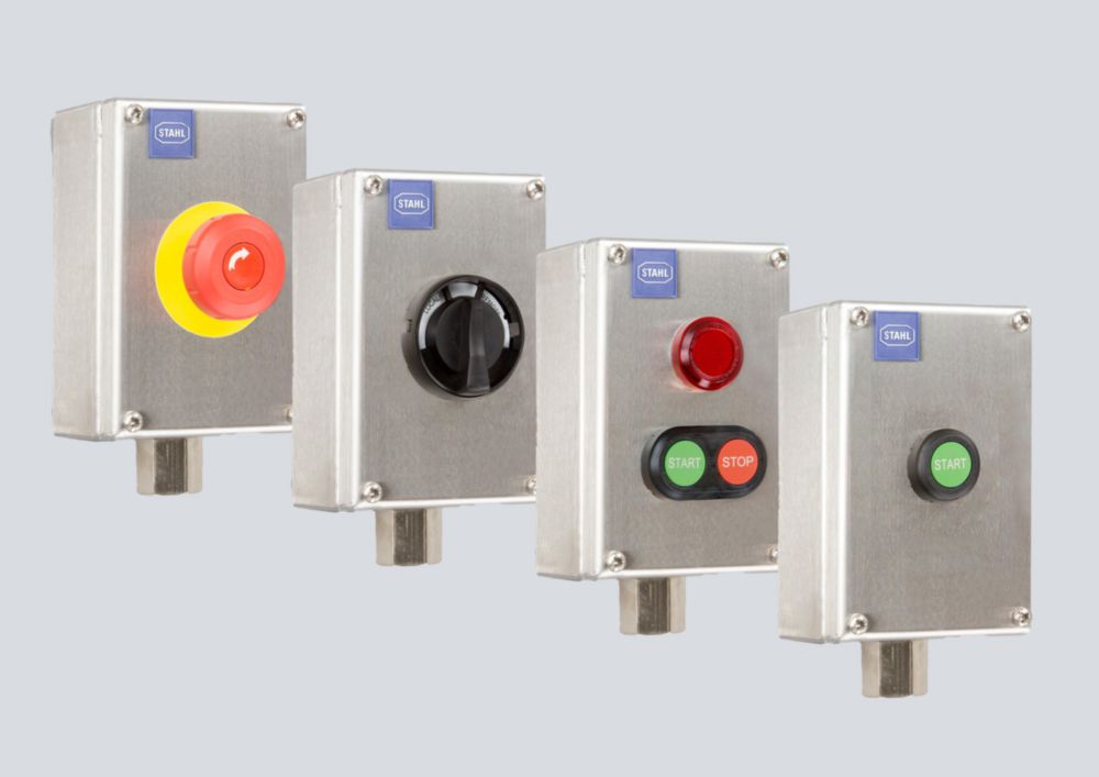 Control stations made of stainless steel Series 8150