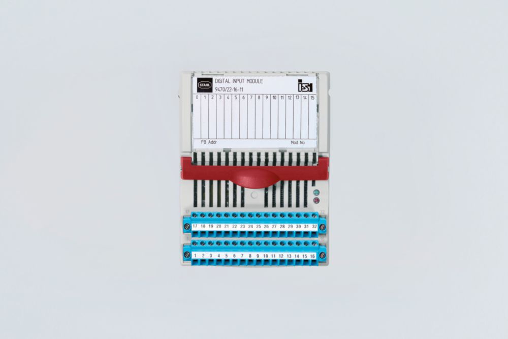 NAMUR digital input module Ex i inputs, 16 channels for Zone 1/Div. 1 Series 9470/22