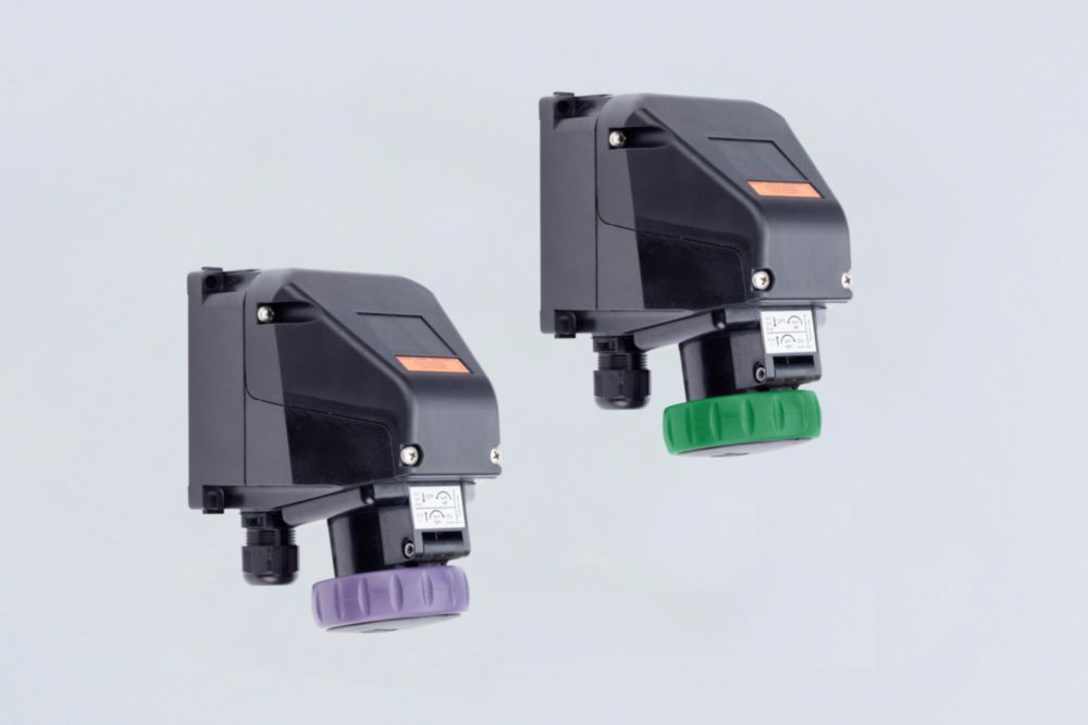 Series 8573/13 16 A wall-mounting sockets, compact, with extra-low voltage
