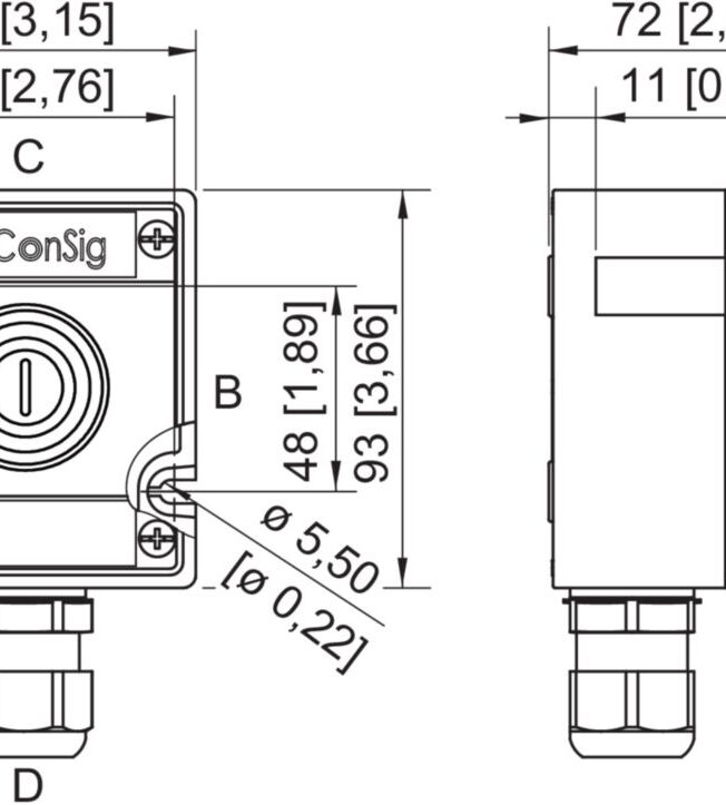 8040/1180X-54C06SA70, LED indicator lamp, Installation position middle: Indicator lamp bezel, All colours, LED indicator lamp, Zone 1, 2, 21, 22