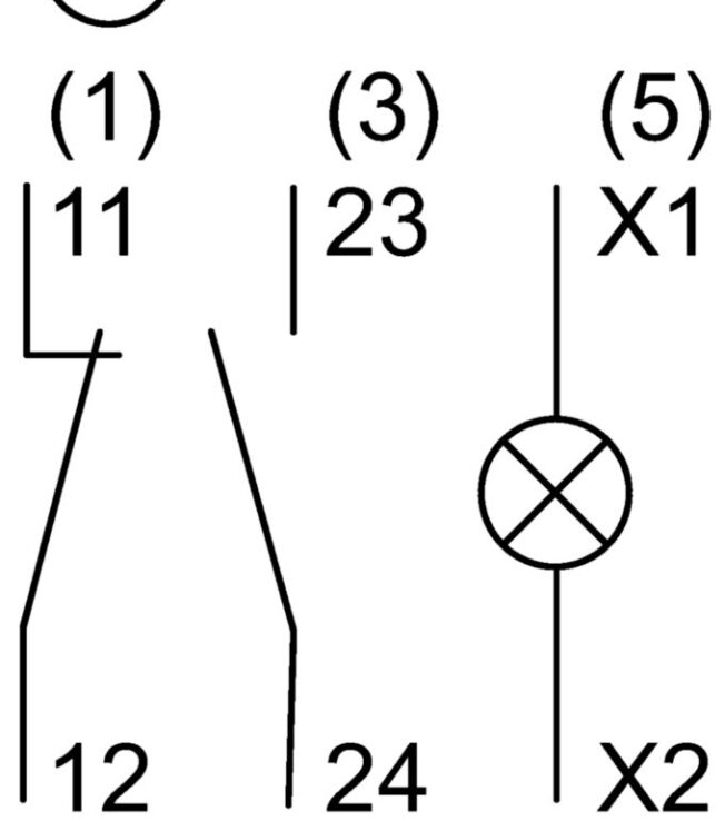 8018/3113-al-6, LED illuminated pushbutton Ex e, for panel mounting, AC rated operational voltage: 270 V, White LED, 1 NC + 1 NO, Contact material: Silver-nickel, Zone 1, 2, 21, 22